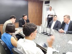 Comissão ucraniana que participa da COP15 faz visita institucional à ALEMS