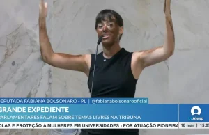 Deputados pedem cassação de Fabiana Bolsonaro por blackface na Alesp