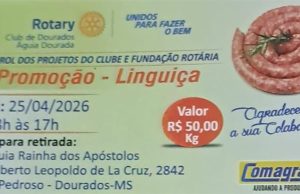 Rotary Águia Dourada faz promoção com venda de linguiça
