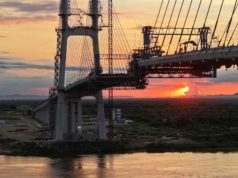 Faltam menos de 30 metros para ´fechamento do vão´ da Ponte Bioceânica sobre o rio Paraguai