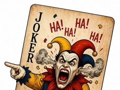 Coringa sorridente está bufando com vazamento de informações
