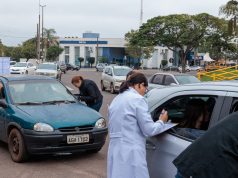 Drive-thru de vacinação aplica 1 mil doses em Naviraí