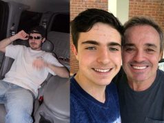 Filho de Gugu posa com carro favorito de seu pai