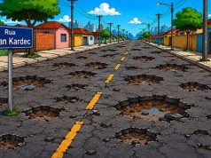 Rua no Jardim Flórida tem buracos e mais buracos