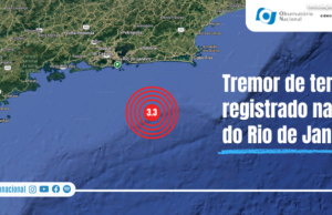 Tremor de terra é registrado na costa do Rio de Janeiro