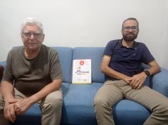 Organizadores da corrida Massa-Rotary entregam ofício de agradecimento a O Progresso