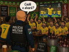 Noite de sábado com chuva, estreia da seleção e PM nos bares