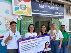 Gleice Jane entrega R$ 250 mil à educação de Coxim e reforça Hospital Regional