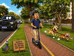 Campo Grande inicia testes para patinetes elétricos compartilhados