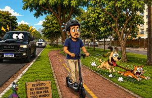 Campo Grande inicia testes para patinetes elétricos compartilhados