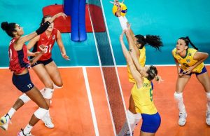 Brasil perde para os Estados Unidos por 3 a 0 no vôlei feminino